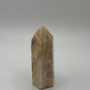 Crazy Lace Agate Obelisk Tower Crystal